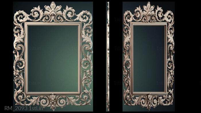 दर्पण और फ्रेम (RM_2093) सीएनसी मशीन के लिए 3D मॉडल