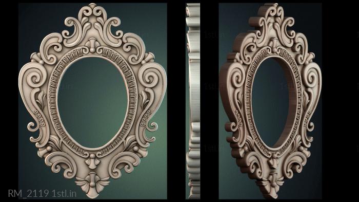 दर्पण और फ्रेम (RM_2119) सीएनसी मशीन के लिए 3D मॉडल