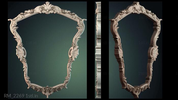 दर्पण और फ्रेम (RM_2269) सीएनसी मशीन के लिए 3D मॉडल