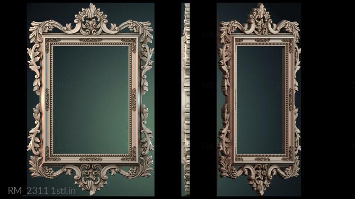 दर्पण और फ्रेम (RM_2311) सीएनसी मशीन के लिए 3D मॉडल