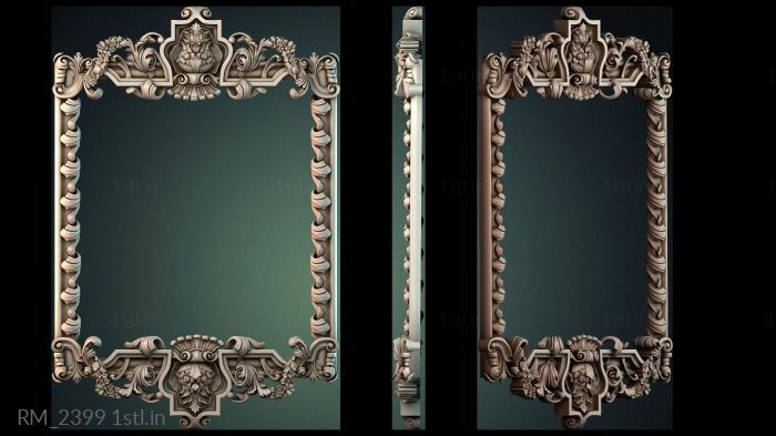 दर्पण और फ्रेम (RM_2399) सीएनसी मशीन के लिए 3D मॉडल