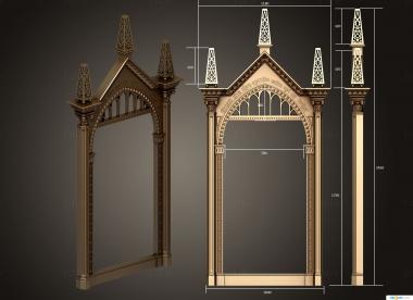 TV frame (RTV_0037) 3D model for CNC machine