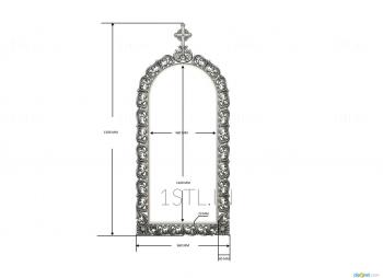 Church frame (RC_0065) 3D model for CNC machine