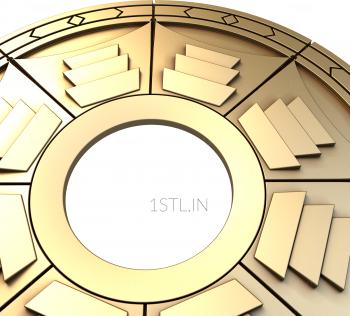 Rozette (RZ_0630-9) 3D model for CNC machine