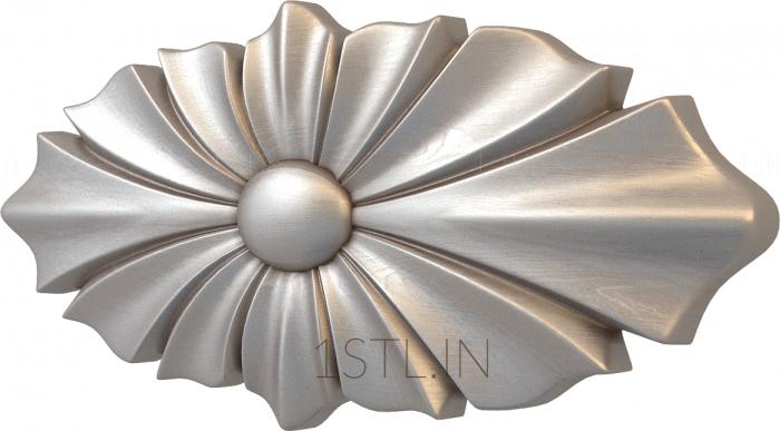 Rozette (RZ_0711) 3D model for CNC machine