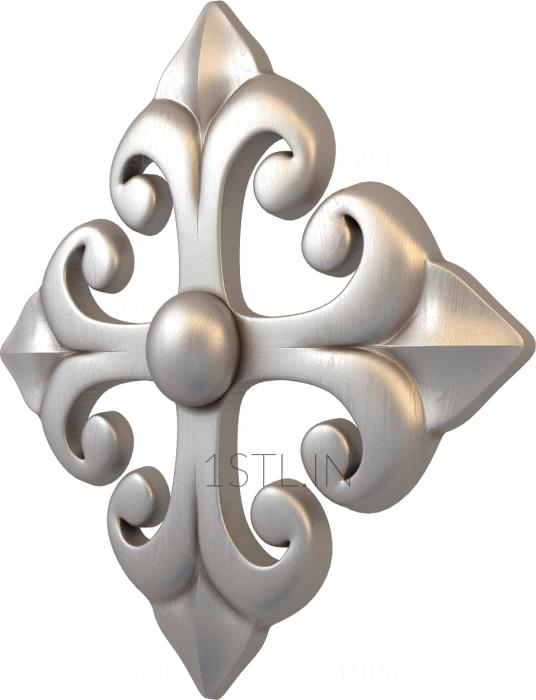 Rozette (RZ_1076) 3D model for CNC machine