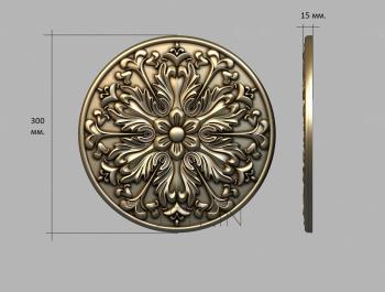 Rozette (RZ_1184) 3D model for CNC machine