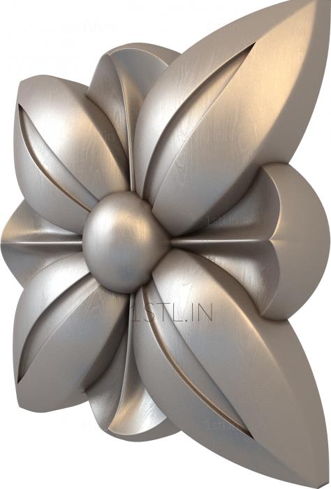 Rozette (RZ_1195) 3D model for CNC machine