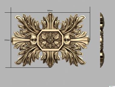 Rozette (RZ_1238) 3D model for CNC machine