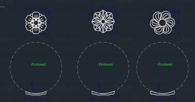 Rozette (RZ_1246) 3D model for CNC machine