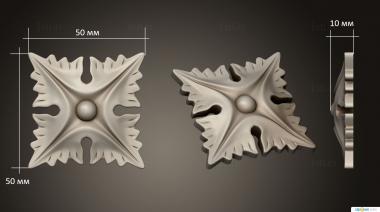 Rozette (RZ_1297) 3D model for CNC machine