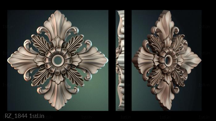 रोज़ेट (RZ_1844) सीएनसी मशीन के लिए 3D मॉडल