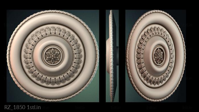 रोज़ेट (RZ_1850) सीएनसी मशीन के लिए 3D मॉडल