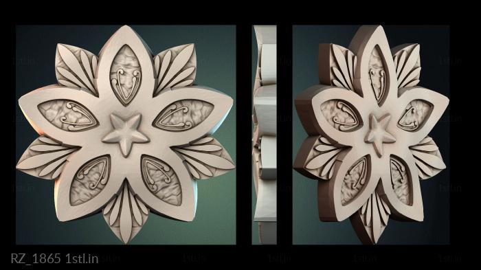 रोज़ेट (RZ_1865) सीएनसी मशीन के लिए 3D मॉडल