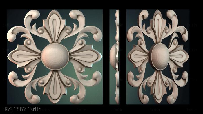 रोज़ेट (RZ_1889) सीएनसी मशीन के लिए 3D मॉडल