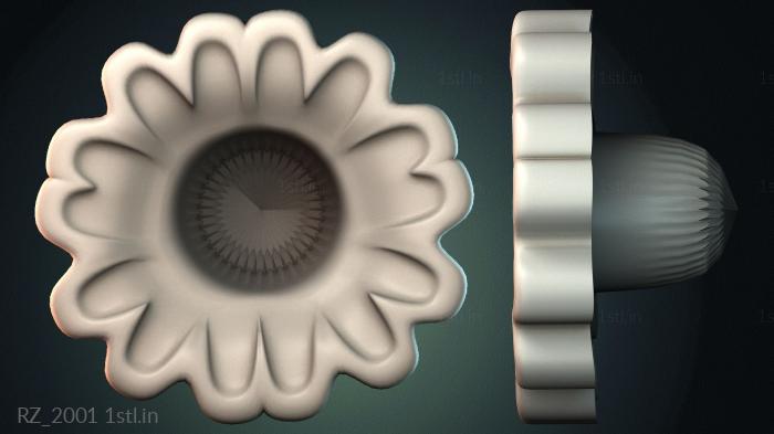 रोज़ेट (RZ_2001) सीएनसी मशीन के लिए 3D मॉडल