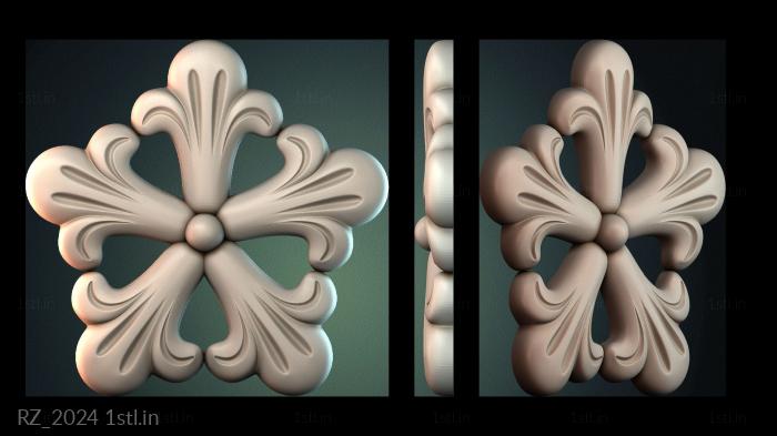 रोज़ेट (RZ_2024) सीएनसी मशीन के लिए 3D मॉडल