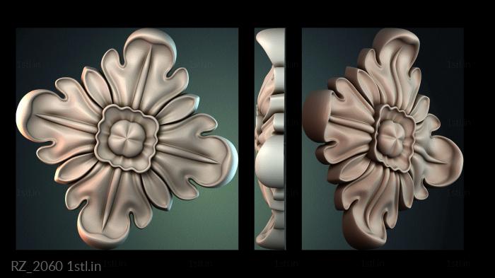 रोज़ेट (RZ_2060) सीएनसी मशीन के लिए 3D मॉडल