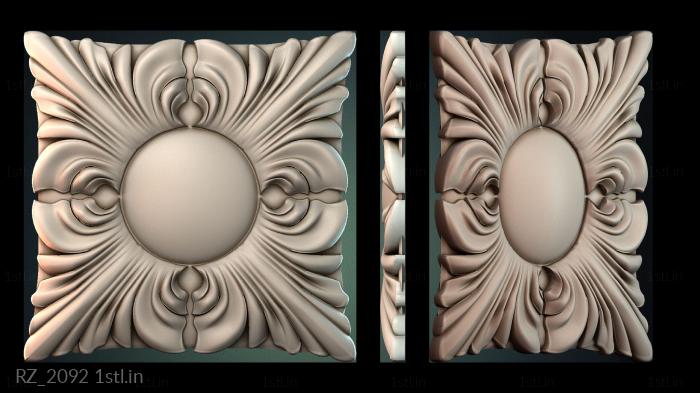 रोज़ेट (RZ_2092) सीएनसी मशीन के लिए 3D मॉडल