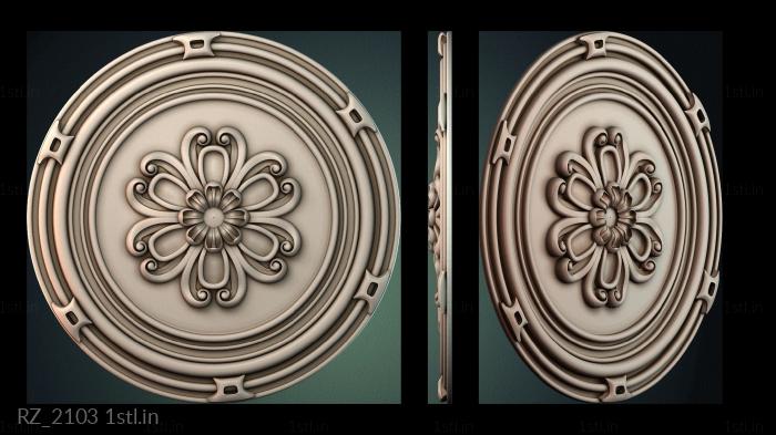 रोज़ेट (RZ_2103) सीएनसी मशीन के लिए 3D मॉडल