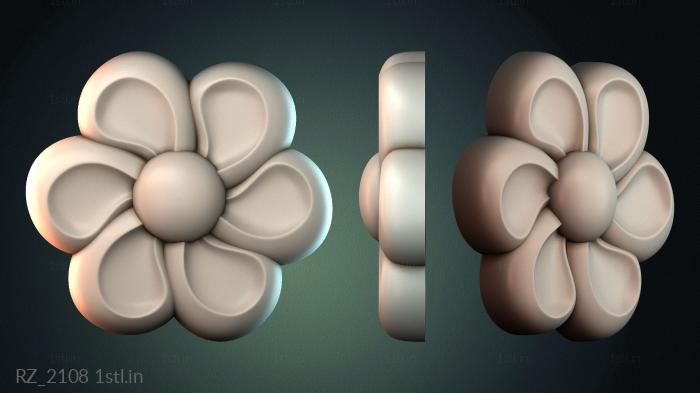 रोज़ेट (RZ_2108) सीएनसी मशीन के लिए 3D मॉडल