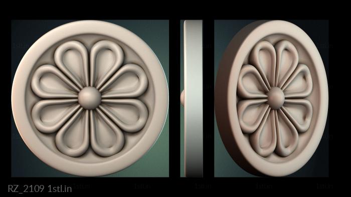 रोज़ेट (RZ_2109) सीएनसी मशीन के लिए 3D मॉडल