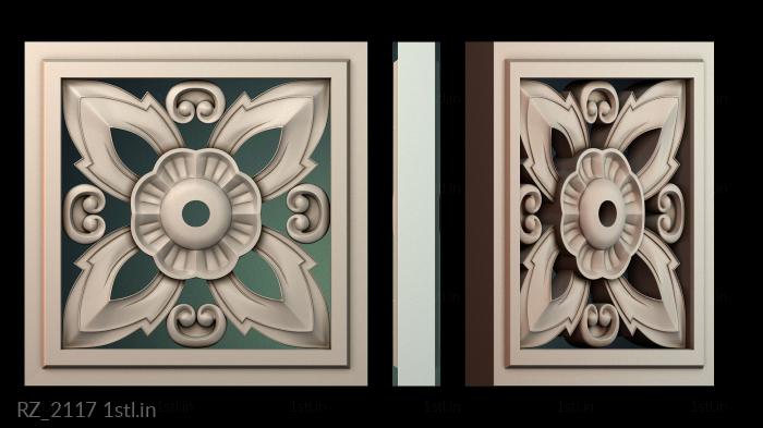 रोज़ेट (RZ_2117) सीएनसी मशीन के लिए 3D मॉडल