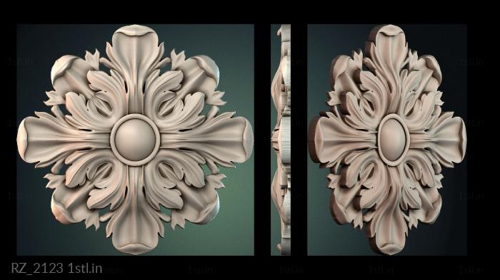 रोज़ेट (RZ_2123) सीएनसी मशीन के लिए 3D मॉडल