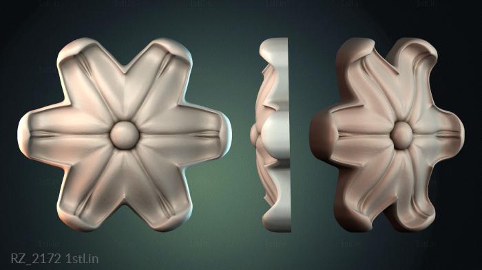 रोज़ेट (RZ_2172) सीएनसी मशीन के लिए 3D मॉडल