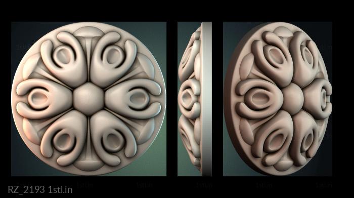 रोज़ेट (RZ_2193) सीएनसी मशीन के लिए 3D मॉडल