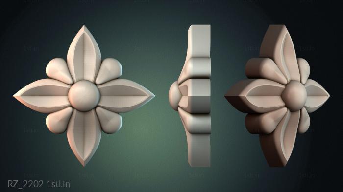 रोज़ेट (RZ_2202) सीएनसी मशीन के लिए 3D मॉडल