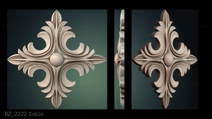 रोज़ेट (RZ_2222) सीएनसी मशीन के लिए 3D मॉडल