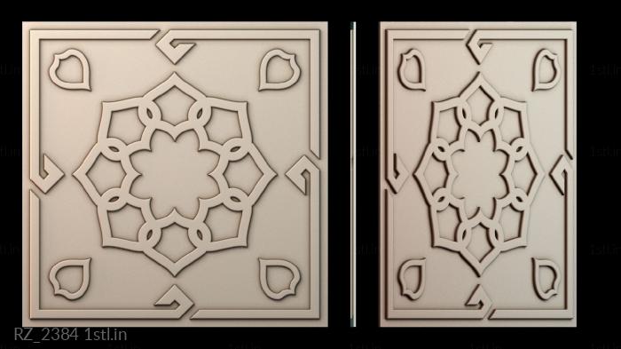 रोज़ेट (RZ_2384) सीएनसी मशीन के लिए 3D मॉडल