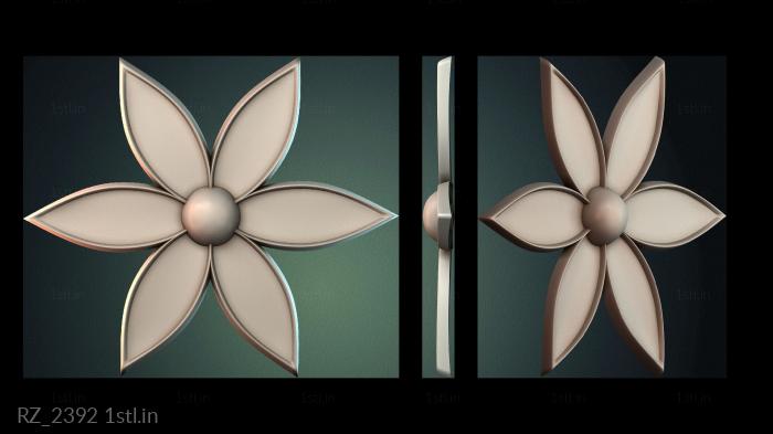 रोज़ेट (RZ_2392) सीएनसी मशीन के लिए 3D मॉडल