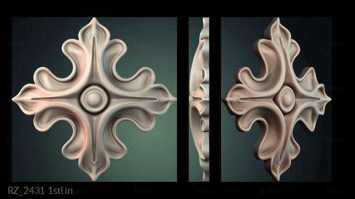 रोज़ेट (RZ_2431) सीएनसी मशीन के लिए 3D मॉडल