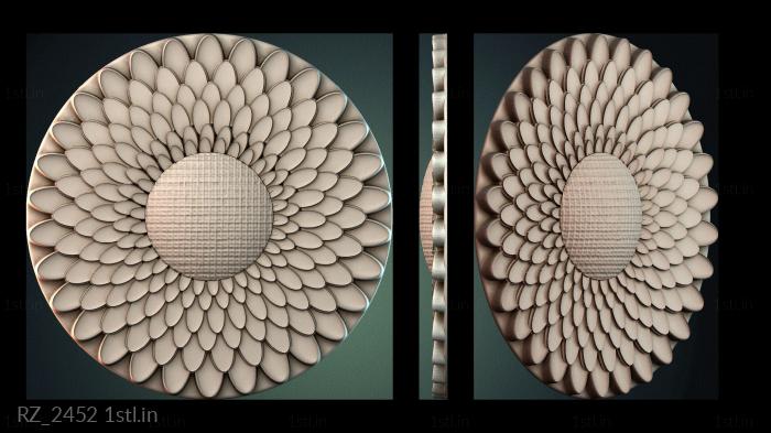 रोज़ेट (RZ_2452) सीएनसी मशीन के लिए 3D मॉडल