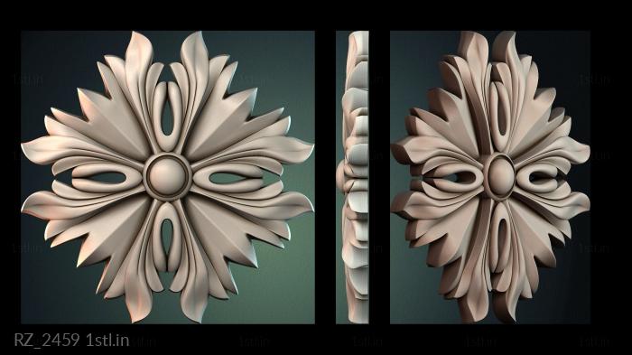 रोज़ेट (RZ_2459) सीएनसी मशीन के लिए 3D मॉडल