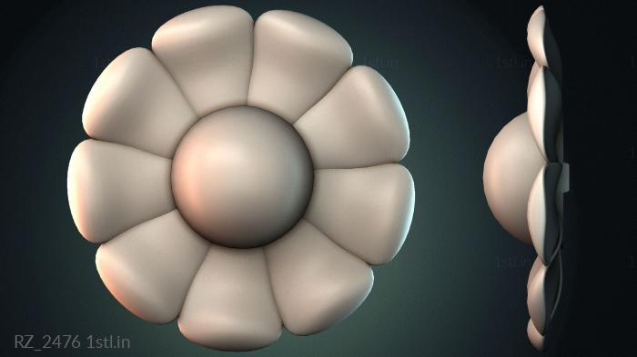 रोज़ेट (RZ_2476) सीएनसी मशीन के लिए 3D मॉडल