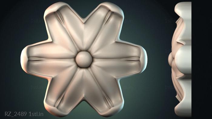 रोज़ेट (RZ_2489) सीएनसी मशीन के लिए 3D मॉडल