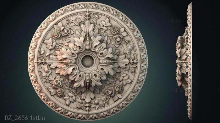 Rozette (RZ_2656) 3D model for CNC machine