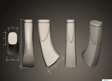 Handle (RKT_0029) 3D model for CNC machine