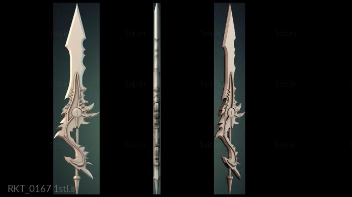 Handle (RKT_0167) 3D model for CNC machine