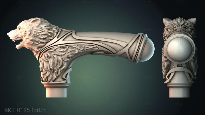 Handle (RKT_0195) 3D model for CNC machine
