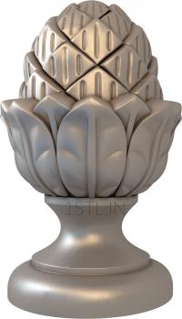 Finial (SHS_0002) 3D model for CNC machine