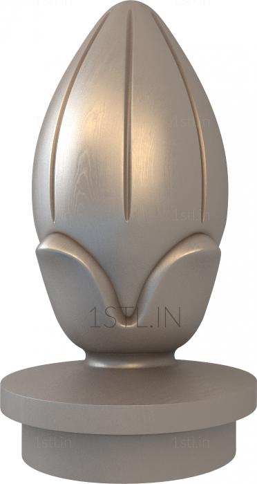 Finial (SHS_0008) 3D model for CNC machine