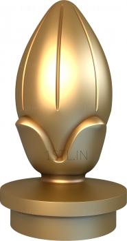 Finial (SHS_0008) 3D model for CNC machine