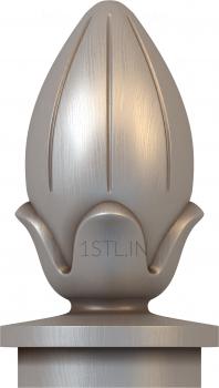 Finial (SHS_0008) 3D model for CNC machine