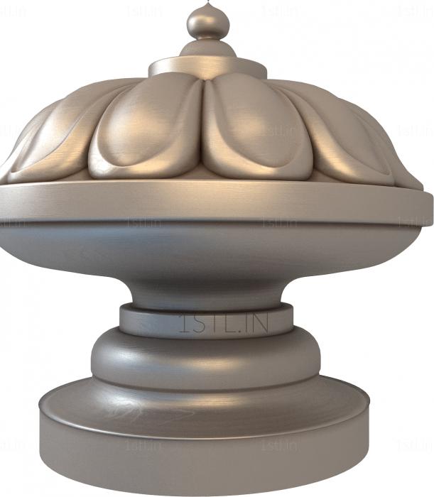 Finial (SHS_0015) 3D model for CNC machine