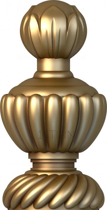 Finial (SHS_0016) 3D model for CNC machine