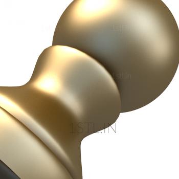 Finial (SHS_0022) 3D model for CNC machine